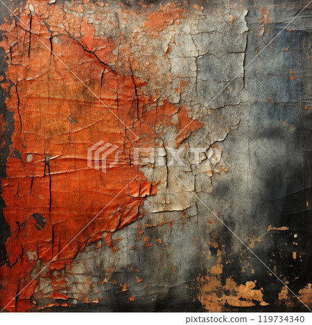 Old ruined and staind grungy wall texture 119734340