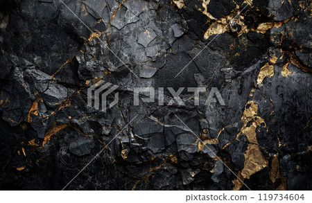Empty old dark cement or stone wall texture backgrounds. 119734604