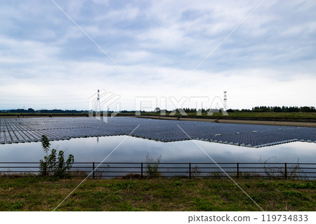 Umenoki Koto Reservoir, Kawajima-cho, Saitama Prefecture Floating solar power plant 119734833