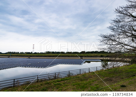 Umenoki Koto Reservoir, Kawajima-cho, Saitama Prefecture Floating solar power plant Umenoki Koto Reservoir, Kawajima-cho, Saitama Prefecture Floating solar power plant 119734834
