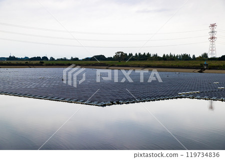 埼玉縣川島町梅之木古戶水庫浮式太陽能發電廠 119734836