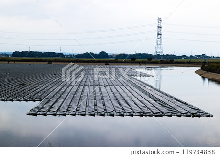 Umenoki Koto Reservoir, Kawajima-cho, Saitama Prefecture Floating solar power plant Umenoki Koto Reservoir, Kawajima-cho, Saitama Prefecture Floating solar power plant 119734838