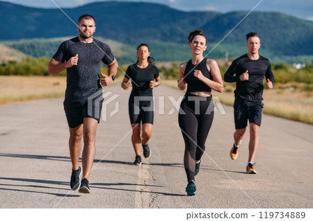 Preparation of the athletic team for the Athletic Marathon Journey 119734889