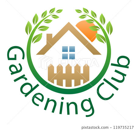 gardenig club logo for your business or company vector illustration 119735217