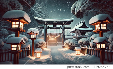 Kiyomizu-dera Temple on a snowy night Kiyomizu-dera Temple on a snowy night 119735768