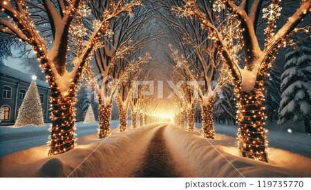 Winter morning light pours in Winter morning light pours in 119735770