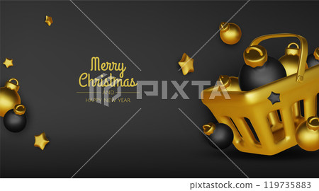 Merry Christmas and happy new year background. Christmas tree, Gift boxes, Christmas balls. Christmas element for web, banners, greeting card, template design. Merry Christmas and happy new year background. Christmas tree, Gift boxes, Christmas balls. Christmas element for web, banners, greeting card, template design. 119735883