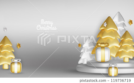 Merry Christmas and happy new year background. Christmas tree, Gift boxes, Christmas balls. Christmas element for web, banners, greeting card, template design. Merry Christmas and happy new year background. Christmas tree, Gift boxes, Christmas balls. Christmas element for web, banners, greeting card, template design. 119736719