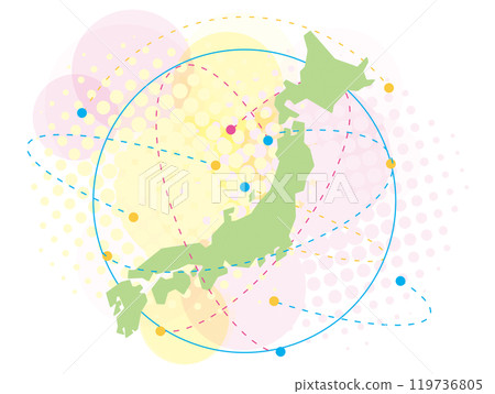 日本地圖 日本地圖 119736805