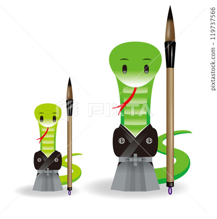 蛇年插圖(十二生肖) 蛇年插圖(十二生肖) 119737566