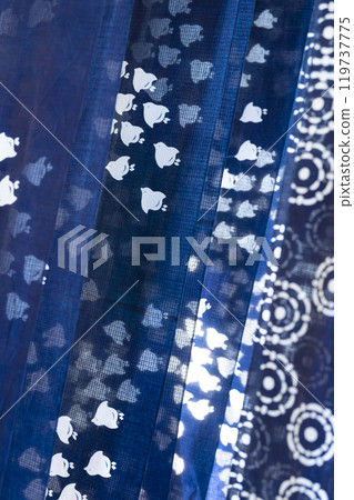 靛藍染色圖像 靛藍染色圖像 119737775