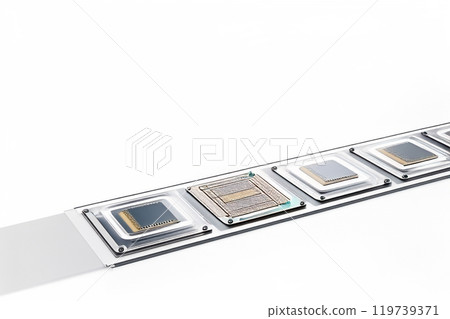 processors production line state of the art microprocessors at conveyor belt. processors production line state of the art microprocessors at conveyor belt. 119739371