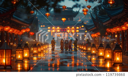 traditional lantern festival in China 119739868