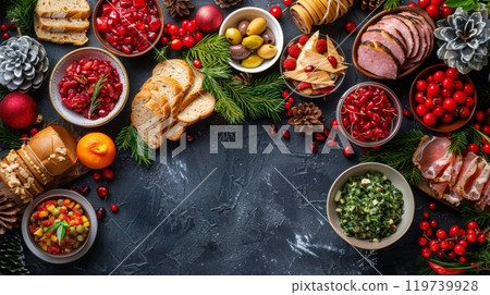 Winter season food concept Winter season food concept 119739928