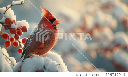 Winter season animal concept. 119739944