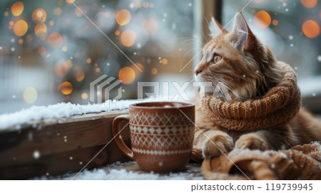 Winter season animal concept. 119739945