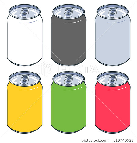 罐頭單色插圖集 119740525