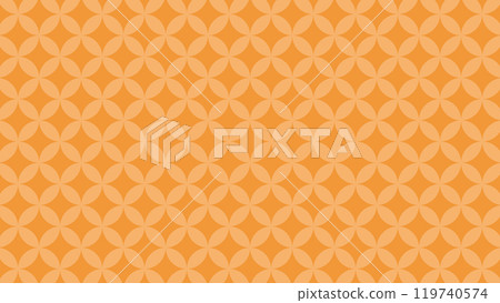 Shippo background orange Japanese pattern vector simple 119740574