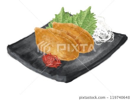 壽司 水彩畫 稻荷壽司 119740648