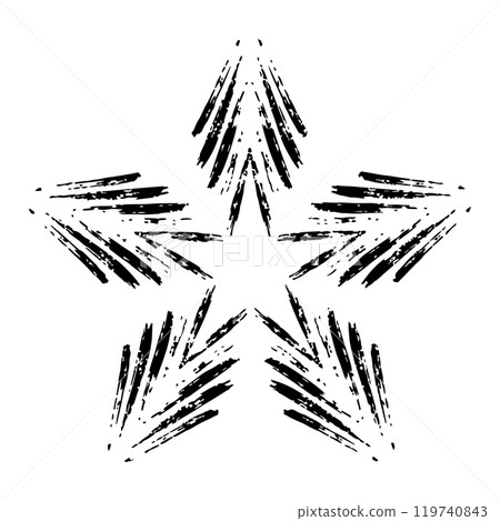 Vintage Star Design Vector object Vintage Star Design Vector object 119740843