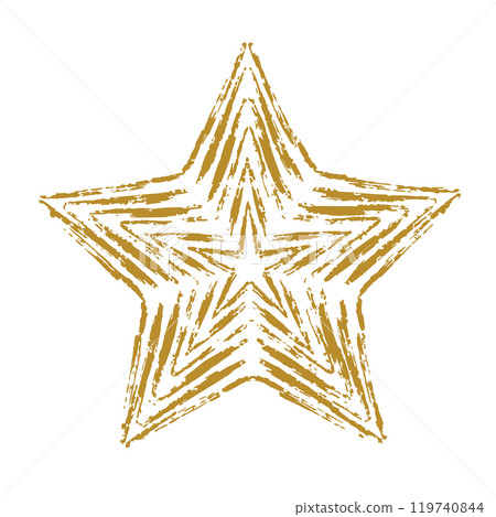 Golden Vintage Star Design Vector object Golden Vintage Star Design Vector object 119740844