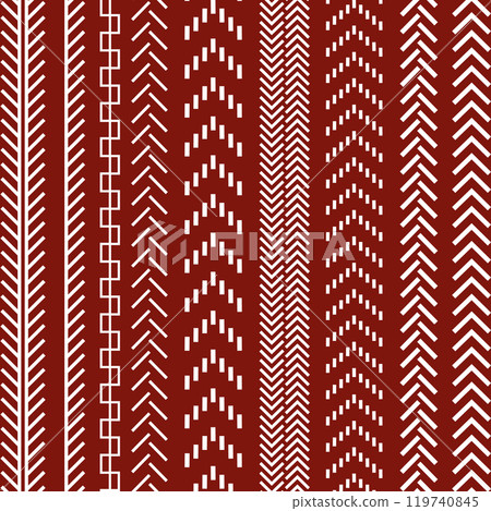 Winter pattern with fir-trees. Christmas ornament Winter pattern with fir-trees. Christmas ornament 119740845