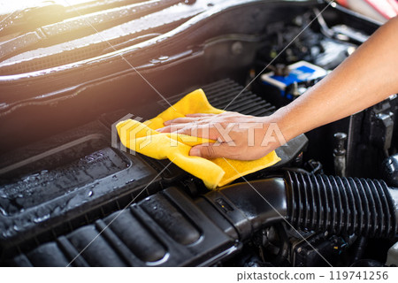 Cleaning the engine bay 119741256