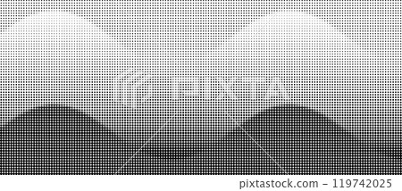 Abstract art background waves with dots. Stipple effect with chaotic noise. Abstract art background waves with dots. Stipple effect with chaotic noise. 119742025