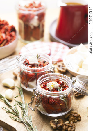 jar of Sun Dried Tomatoes 119743164