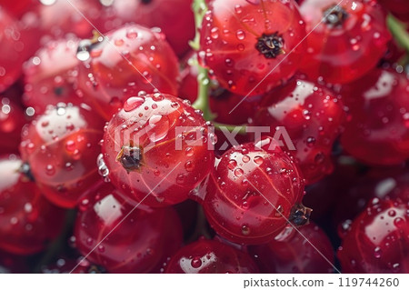 Close-up of fresh red currants 119744260