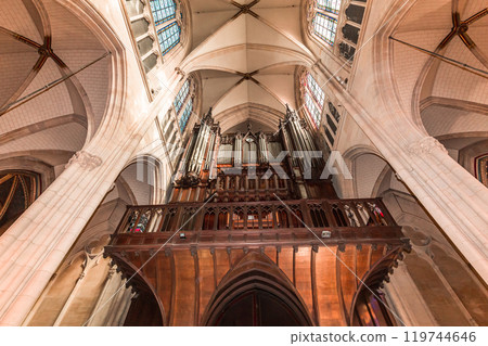 interiors of Sainte Clotilde church, Paris, France interiors of Sainte Clotilde church, Paris, France 119744646