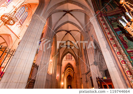 interiors of Sainte Clotilde church, Paris, France interiors of Sainte Clotilde church, Paris, France 119744664