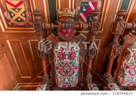 Palace Groslot, Orleans, France, interiors Palace Groslot, Orleans, France, interiors 119744817