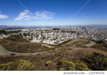 San Francisco, California, usa from twin peaks San Francisco, California, usa from twin peaks 119745018