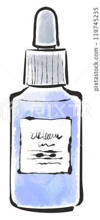 乳液美容液護膚插畫 119745235