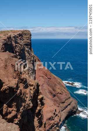 Landscape at Vulcao Penha de Aquia, Madeira, Portugal 119745601