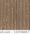 Rough Corrugated Cardboard Texture - Seamless High Resolution 119746857
