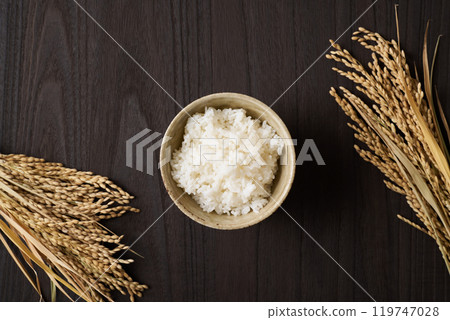 米飯盛在碗裡 119747028