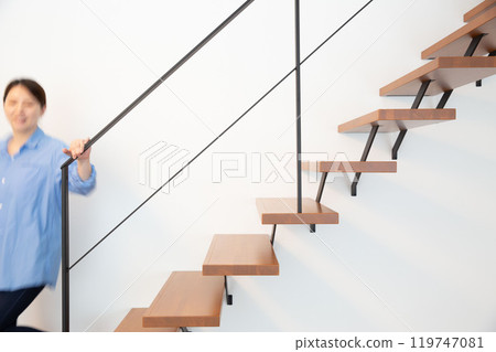 骷髏樓梯，人，日本，時尚 119747081