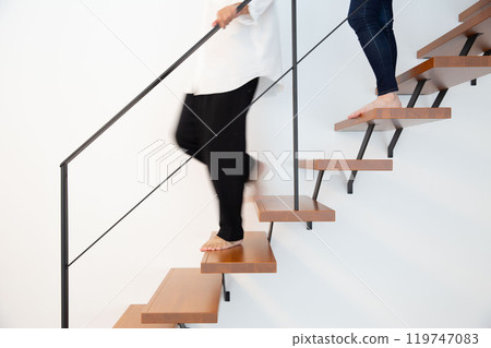 Skeleton stairs, person, Japanese, stylish Skeleton stairs, person, Japanese, stylish 119747083