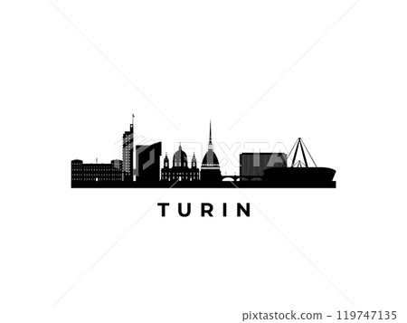 Vector Turin skyline.  119747135