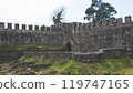 Ancient fortress stone walls in country of Georgia history ruins 119747165