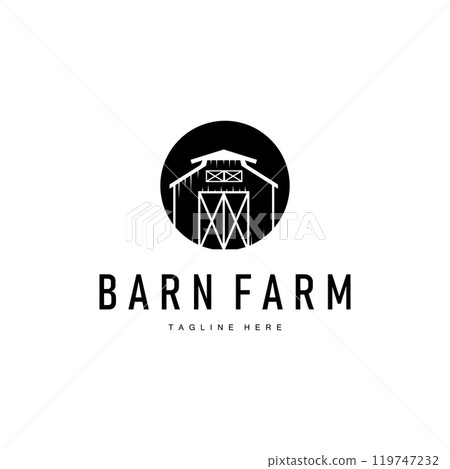 Farm barn logo vector warehouse simple minimalist vintage old village templet illustration Farm barn logo vector warehouse simple minimalist vintage old village templet illustration 119747232