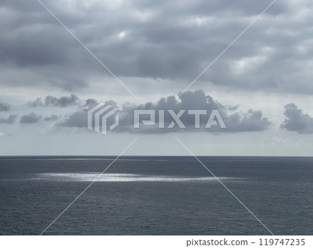 Glare on the sea. Sunlight reflected on the surface of the water. Seascape sun glare background wallpaper Glare on the sea. Sunlight reflected on the surface of the water. Seascape sun glare background wallpaper 119747235