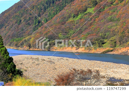 最上川乘船遊覽秋葉 119747299