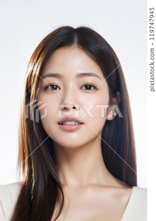 年輕女性的美麗形象 年輕女性的美麗形象 119747945