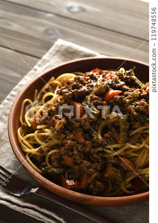 乾咖哩義大利麵 119748556