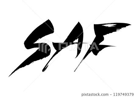 Brush writing SAF Brush writing SAF 119749379