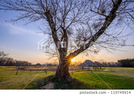 奧湯石圈的夜景 119749914