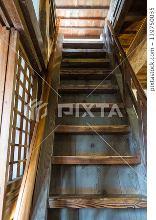 Steep stairs of the majestic Uwajima Castle | Photo taken in October | Uwajima City, Ehime Prefecture Steep stairs of the majestic Uwajima Castle | Photo taken in October | Uwajima City, Ehime Prefecture 119750035
